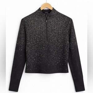 Lululemon Black and White Speckled Pullover